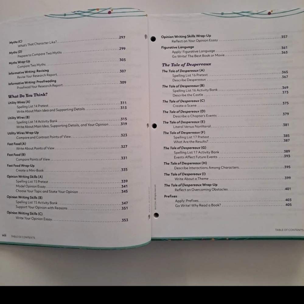 K12 Summit Curriculum English Language Arts Activity Book #3 Home Schooling Used